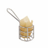 Mini panier friteuse métal rond Par 6 unités L: 4,5 cm x H: 5,1 cm x P: 65 g