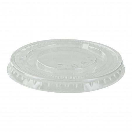Couvercle plat en plastique pour pot à sauce de 90 et 120 ml, emballage  alimentaire jetable.