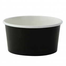 Pot carton noir chaud et froid Par 50 unités L: 9 cm x l: 7,4 cm x H: 4,8 cm x P: 5,6 g