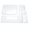 Couvercle Pet Transparent "Bionchic" Par 100 unités L: 11,2 cm l: 11,2 cm H: 3,6 cm