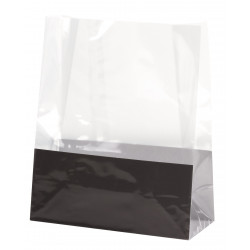 Grand sachet transparent avec fond en carton, convient au contact  alimentaire