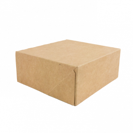 Boîte pâtissière carton kraft brun x 50 unités