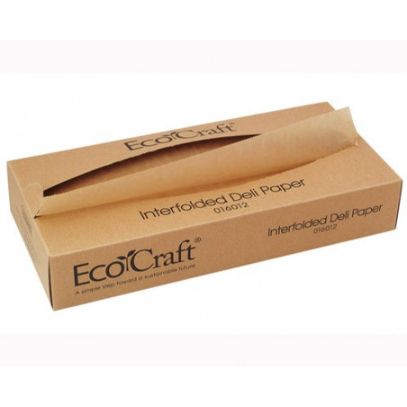 Boîte dispense de papier alimentaire brun écologique, de 27 x 35