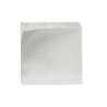 Sac papier blanc ingraissable ouvert sur 2 côtés  - 17 cm x 17 cm
