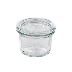 BOKOCOOK Bocal en verre Weck avec couvercle en verre  - 80 ml - 6 cm x 0 cm x 307 cm.