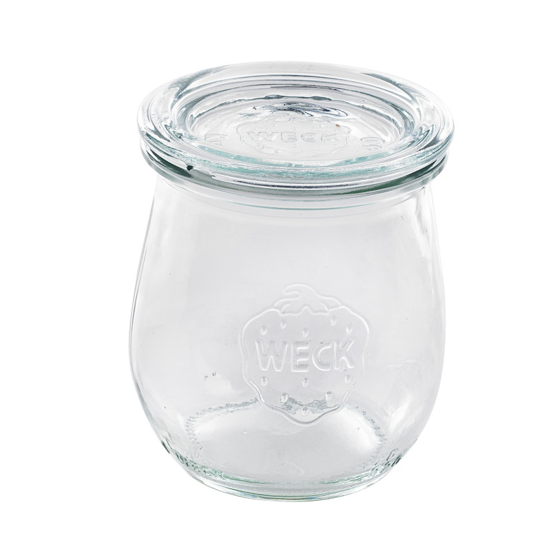 Bocal Bokocook en verre Weck avec couvercle en verre 980ml 110 H58mm