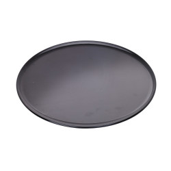 Plateau/assiette noir pour pizza en aluminium anodisé  Ø406,4mm H8 mm, 12pcs