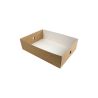 Plateau en carton kraft 305x220, H82 mm, 100pcs