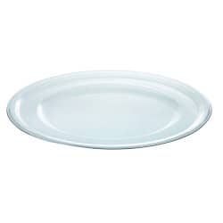 Assiette plastique ronde transparente