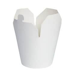 Pot carton blanc base ronde fermeture à fente Par 50 unités L: 9,5 cm x l: 9 cm x H: 12 cm x P: 19,6 g