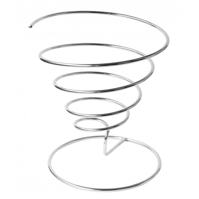 Support inox forme de cône spirale