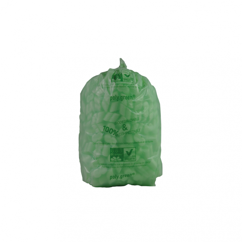Sac poubelle vert 130000 ml 38 x 24 x 16 cm - 25 unités